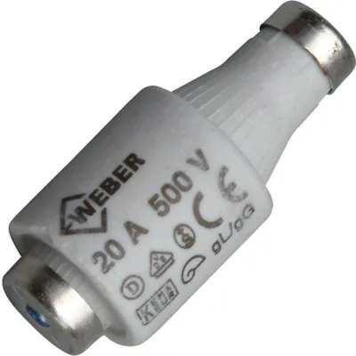 A close-up studio shot of a ceramic fuse.
