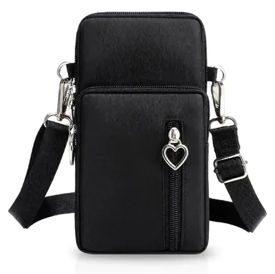 Image de Sac bandoulière pour femmes, petit, en nylon, avec bandoulière réglable, plusieurs compartiments