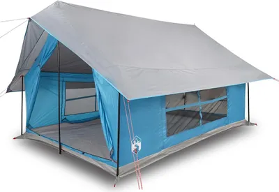 Image de vidaXL Tente de camping 5 personnes bleue étanche à l'eau