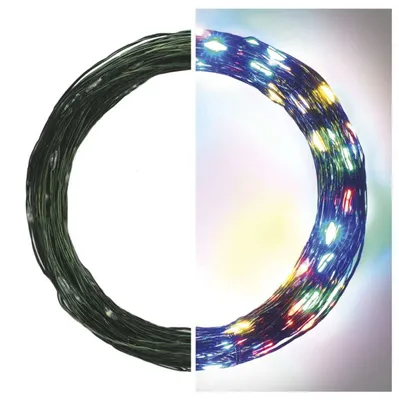 Obrázok produktu pre EMOS LED vianočný nano reťaz zelený multicolor 15m D3AM03
