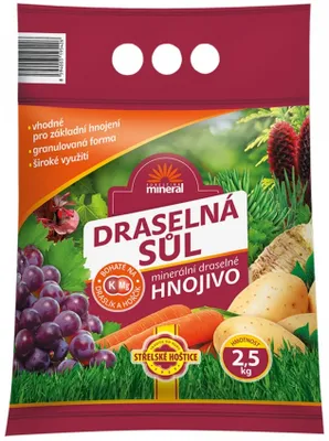 Obrázek produktu pro Minerální hnojivo - draselná sůl granulovaná 2,5 kg