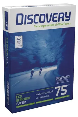 Produktbild von Discovery Kopier- und Mehrzweckpapier - Weiß - DIN DIN A3 - 297 mm x 420 mm - 75 g/m² Grammage - 500er Blatt - Eingeriest