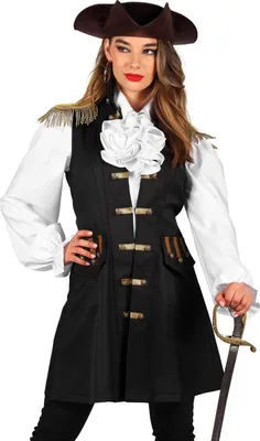 Produktbild von Piratenweste mit Epauletten für Damen Größe: S