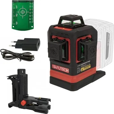 Immagine prodotto di Futech FUTECH Multicross 3D 18VMAX Laser a linee incrociate - verde - 70 m - 3 linee
