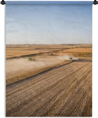 Produktbild von MuchoWow® Wandteppich Wandbehang Feld - Bauernhof - Traktor - Landwirt - Landleben 150x200 cm Tapisserie Dekoration Wandtuch - Wandaufhängung - Moderner