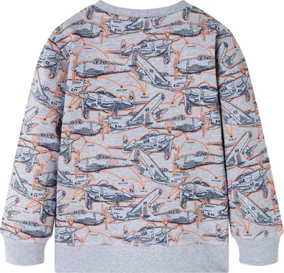 Zdjęcie produktu dla vidaXL Bluza dziecięca szary melanż 128