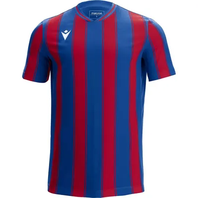 Image de Maillot Macron Sceptrum à manches courtes pour homme - Bleu roi / Rouge