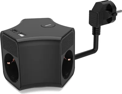 Image de Multiprise 3x prises Schuko 230V 2m USB-A & USB-C avec interrupteur Plastrol