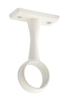 Obrázek produktu pro Držák šatní tyče Ø 20mm, průběžný, bílý