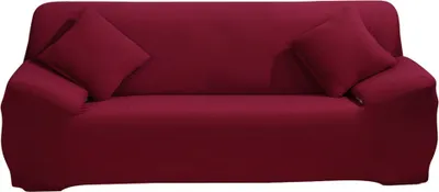Obrázek produktu pro Pohovka Cover Stretch Fabric Sofa Cover Nábytek Protector 1/2/3/4 Seat Couch Cover (Red)