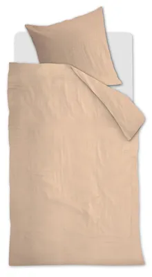 Produktbild von at Home Bettwäsche-Ganitur Optimism Farbe Nude Größe 155x220+80x80