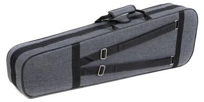 Produktbild von PURE GEWA Violinkoffer in grau mit Rucksackriemen und Tragegriff 4/4