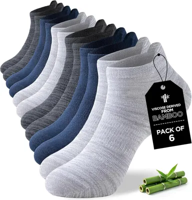 Produktbild von Socken Herren Damen 43-46 37-42, Atmungsaktive Sportsocken, Anti Geruch Laufsocken, Antibakterielle