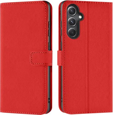 Produktbild von Conie Klapp Tasche für Samsung Galaxy S23 FE Kartenfach Rundumschutz Hülle in Rot