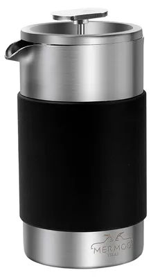 French Press 350 ml Edelstahl isoliert 3-in-1 Kaffee Tee Milchaufschäumer