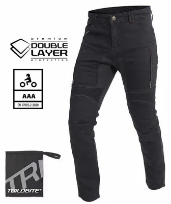 Obrázek produktu pro Trilobite Parado Doublelayer Slim Motorrad Jeans, schwarz, 34/32