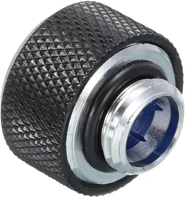 Image de Raccord vissé 1/4 pouce vers 14 mm, noir, pour système de refroidissement à eau avec tuyau