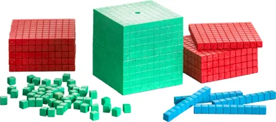 Produktbild von Wissner - Zehner-Systemsatz, 121 bunte Dezimal-Würfel - Grundsortiment