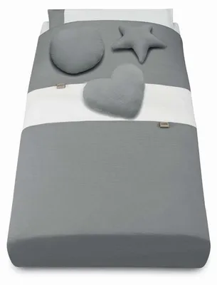 Produktbild von 4-teiliges Musselin Baby-Bettwäschenset Piumone I Bettset mit Steppdecke