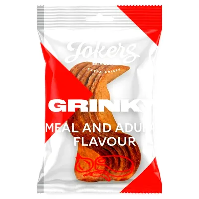 Produktbild von Jokers Grinky mit Kalbfleisch- und Adjikageschmack 10er Pack (10 x 75g)