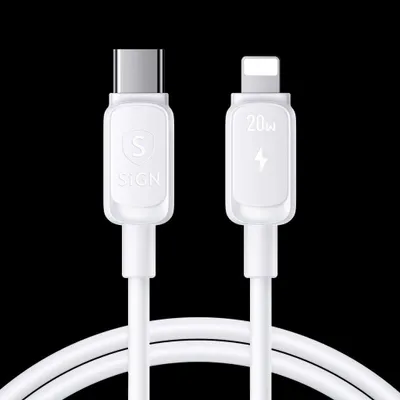 Immagine prodotto di Cavo da USB-C a Lightning 20 W, 1,2 m - Bianco