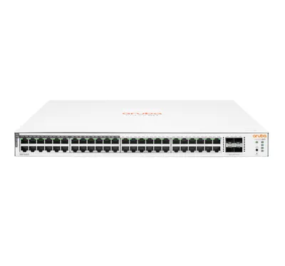 Produktbild von Hewlett Packard Enterprise Aruba Instant On 1830 48G 24p Class4 PoE 4SFP 370W Managed L2 Gigabit Ethernet (10/100/1000) Ethernet-Verbindung, unterstützt Stromversorgung über diesen Port (PoE) 1U