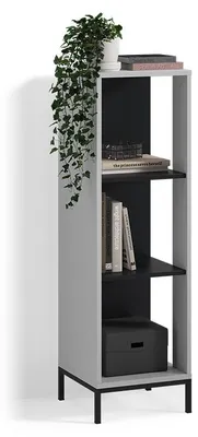 Produktbild von Bücherregal Livinity Aterno Grau mit 3 Fächern, Model 58868