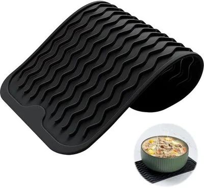 Immagine prodotto di Tappetino in silicone Unyqoos® da 30 x 15 cm, privo di BPA – resistente al calore e antiscivolo, adatto alla lavastoviglie, versatile come sottobicchiere e sottopentola