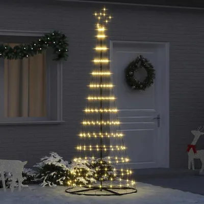 Produktbild von Möbel LED Weihnachtsbaum Warmes Weiß 100 x 100 x 250 cm Metall - Weihnachtsgirlanden 42018783