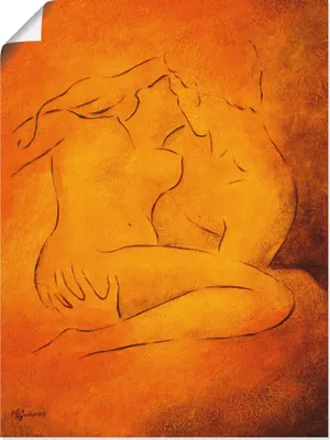 Produktbild von ARTland Poster Flammende Leidenschaft Größe: 45x60 cm