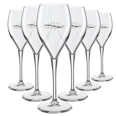 Produktbild von 6x Terra Serena LUCE 22cl 0,1l geeicht Glas | Elegantes Weinglas, ideal für Wein, Cocktails & mehr