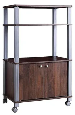 Productafbeelding van Magnetronplank met wielen en walnootafwerking