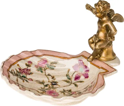 Produktbild von Nostalgie Porzellan Schale Seifenschale Seife Bad Accessoire antik Stil Engel