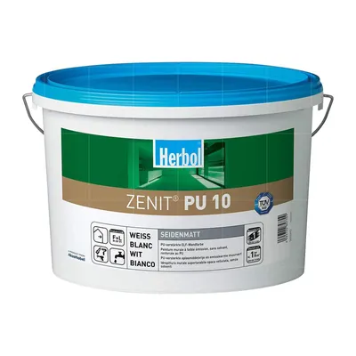 Produktbild von Herbol Zenit Polyurethan10 weiss Glanzgrad: seidenmatt 12,5 L