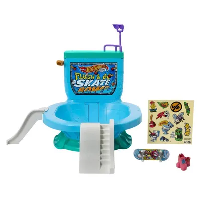 Productafbeelding van Hot Wheels Skate-Flush the Wheel: Let's Go!-HXL16 Fingerboard Set