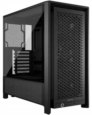 Zdjęcie produktu dla Corsair RAME 4000X RS, Midi Tower, PC, Czarny, ATX, EATX, micro ATX, Mini-ITX, Stal, Szkło hartowane, Plastik, 17 cm