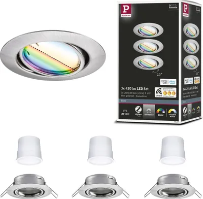 Produktbild von Paulmann LED Einbauleuchte Base Basisset schwenkbar