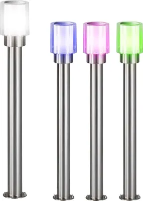 Produktbild von RGB LED Stehleuchte, Edelstahl, silber, weiß, H 80 cm