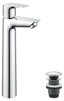 Image de GROHE Start Edge, chrome, poignées à levier, vue de détail, céramique, 2,8 cm