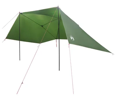 Produktbild von vidaXL Autozelt mit Dach Grün 308 x 215 x 220 cm Polyester und Stahl