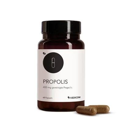 Produktbild von Medicom Propolis   mit 400 mg Gereinigte  Propolis - 60 Kapseln, Natürliche Abwehrkräfte