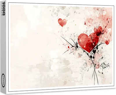 Produktbild von raxxa Premium-Puzzle "Herzliebe", 1000 Teile