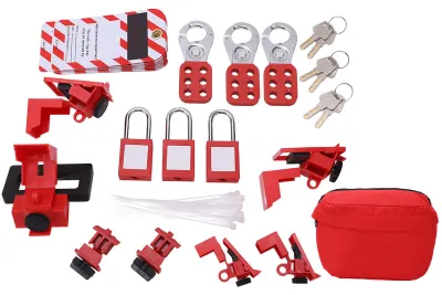 Obrázek produktu pro Elektrická sada pro uzamčení a označení Loto Tag Hasp Visací zámek Breaker Lock Out Device Úložná taška pro průmyslové použití
