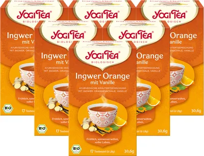 Obrázok produktu pre Yogi Tea Ginger Orange with Vanilla Organic Filter Bag. 17X1,8 g