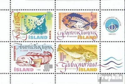 Produktbild von Briefmarken Island 1997 Mi Block21 (kompl.Ausg.) postfrisch Nutzfische