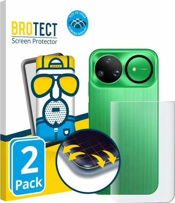 Produktbild von 2x BROTECT Fullscreen Schutzfolie für Huawei Nova 15 Ultra (Rückseite) Displayschutz Folie Fullcover Matt Entspiegelungsfolie