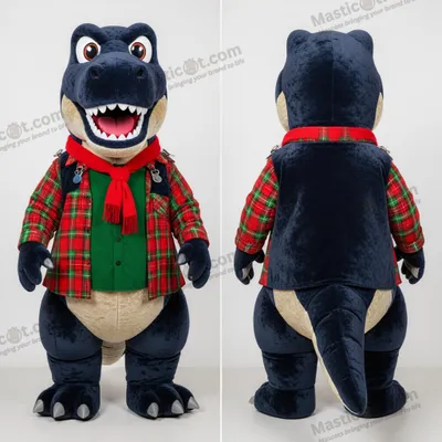 Zdjęcie produktu dla Niebieski MASTICOT Pluszowy Tyranozaur - Maskotka