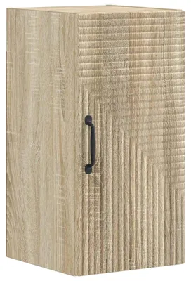 Immagine prodotto di vidaXL Mobiletto da bagno da parete, modello HAARLEM, finitura rovere Sonoma, dimensioni 30 x 31 x 59 cm