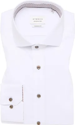 Produktbild von ETERNA modern fit overhemd, natte, wit