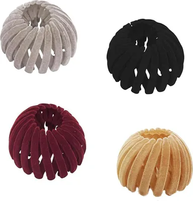 Produktbild von Vintage Vogelnest-Haarspangen - 4 Stück große Haaraccessoires für Mädchen und Damen